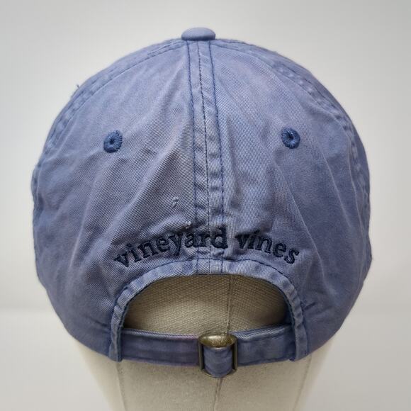 Vineyard Vines Slideback Baseball Hat Blue One Size Embroidered Whale - Picture 6 of 10